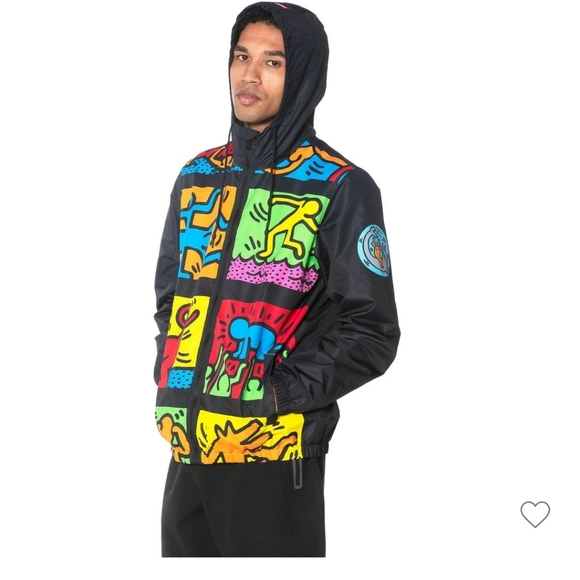 LIMITED[RARE] Members Only Men's Keith Haring Windbreaker Jacket - Picture 2 of 5